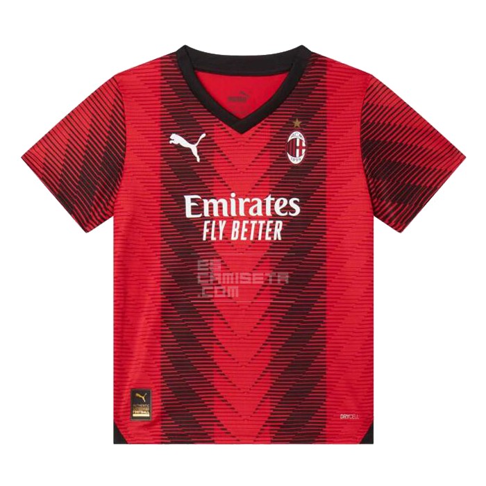 1a Equipacion Camiseta AC Milan Nino 23-24 - Haga un click en la imagen para cerrar